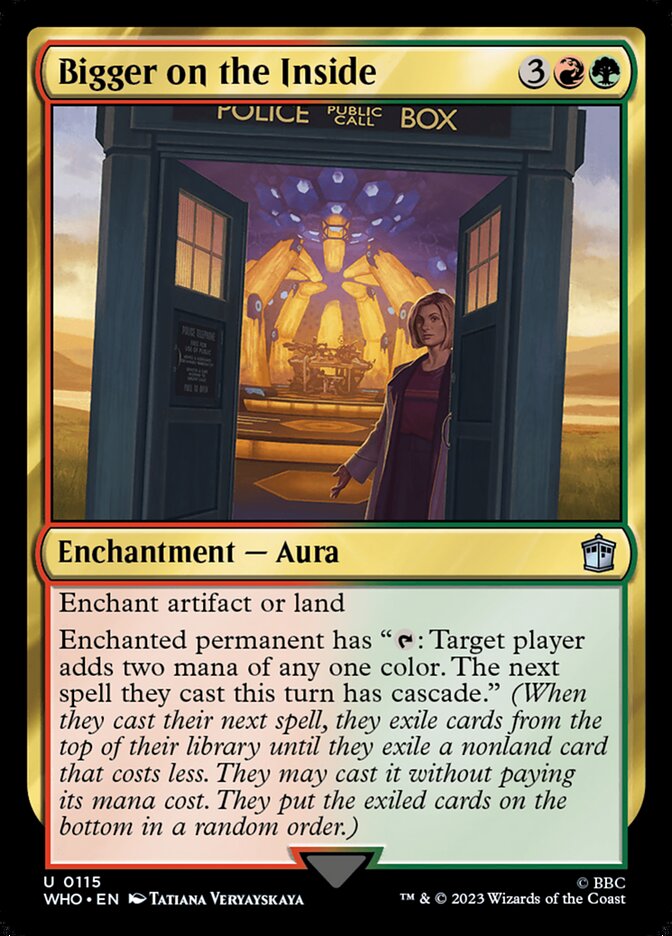 Bigger on the Inside – Uncommon Magic: The Gathering card from Doctor Who (#115)