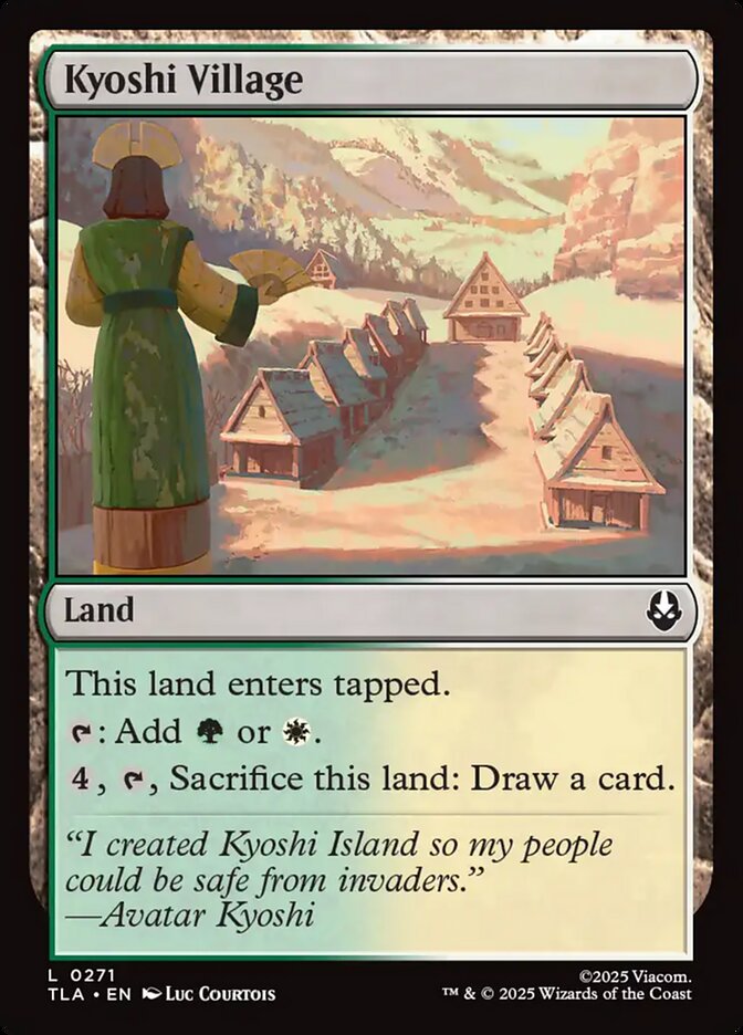 Kyoshi Village – Common Magic: The Gathering card from Avatar: The Last Airbender (#271)