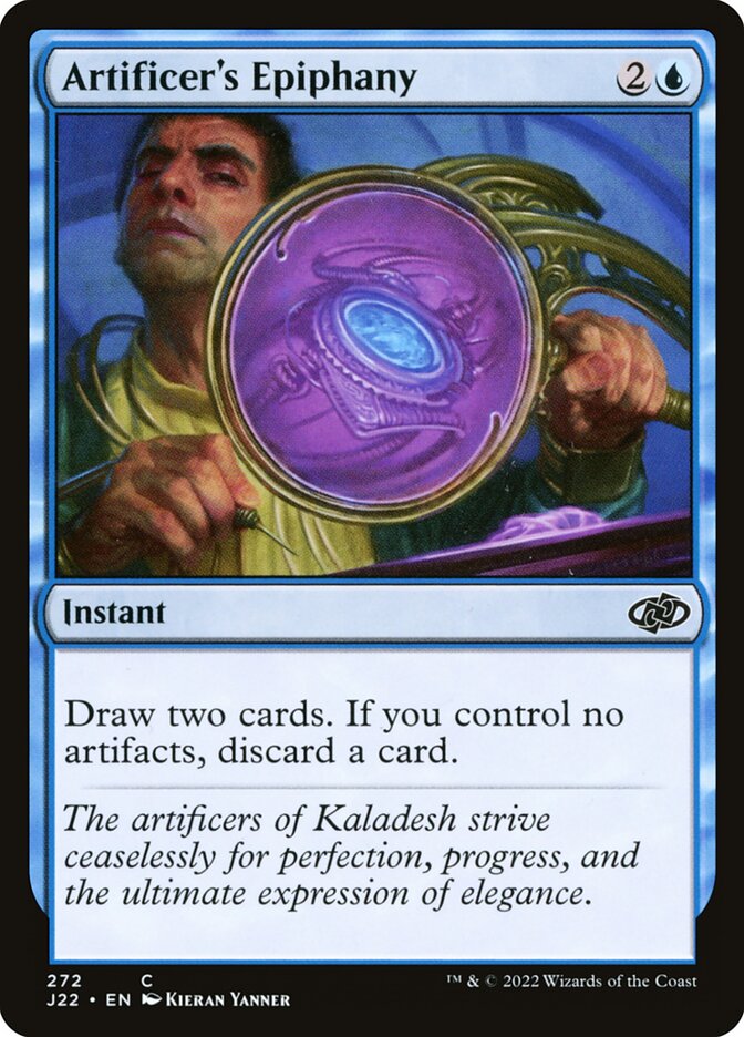 Artificer's Epiphany – Common Magic: The Gathering card from Jumpstart 2022 (#272)