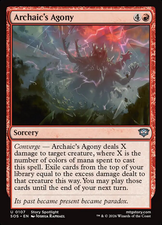 Archaic's Agony – Uncommon Magic: The Gathering card from Secrets of Strixhaven (#107)