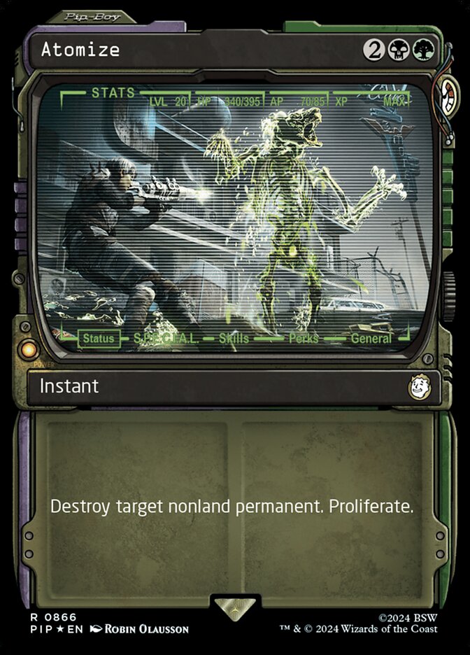Atomize – Rare Magic: The Gathering card from Fallout (#866)