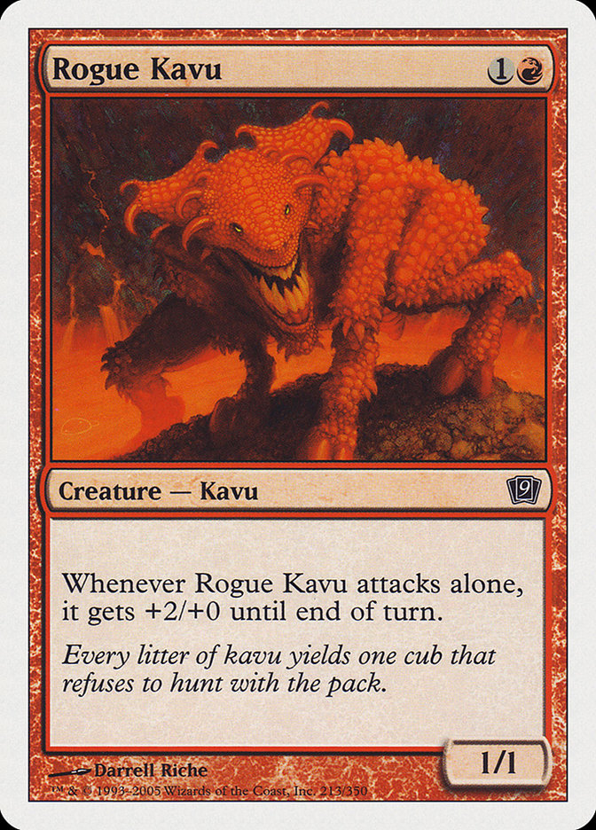 Rogue Kavu – Common Magic: The Gathering card from Ninth Edition (#213)