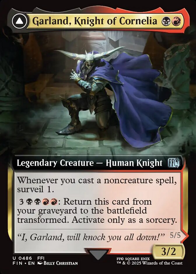 Garland, Knight of Cornelia // Chaos, the Endless – Uncommon Magic: The Gathering card from Final Fantasy (#486)
