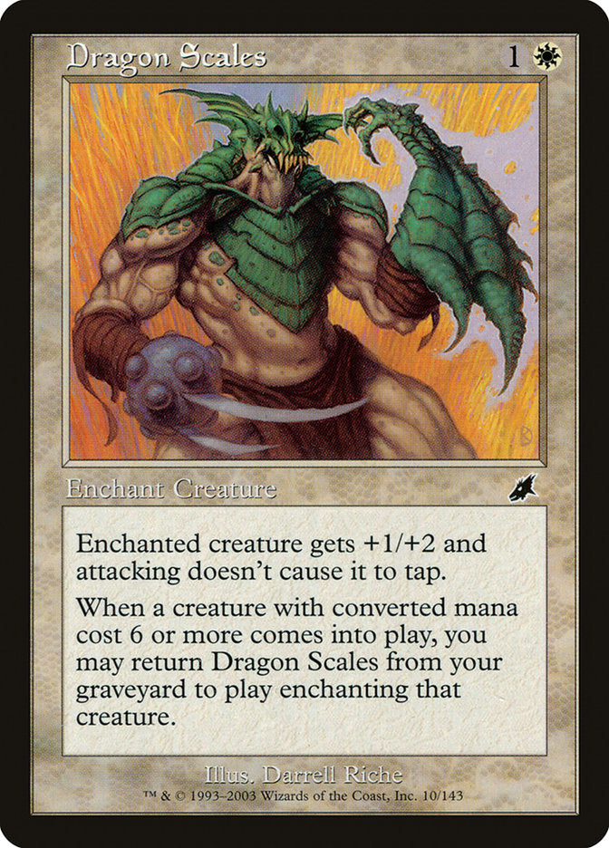 Dragon Scales – Common Magic: The Gathering card from Scourge (#10)