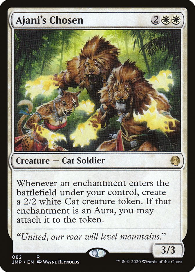 Ajani's Chosen – Rare Magic: The Gathering card from Jumpstart (#82)