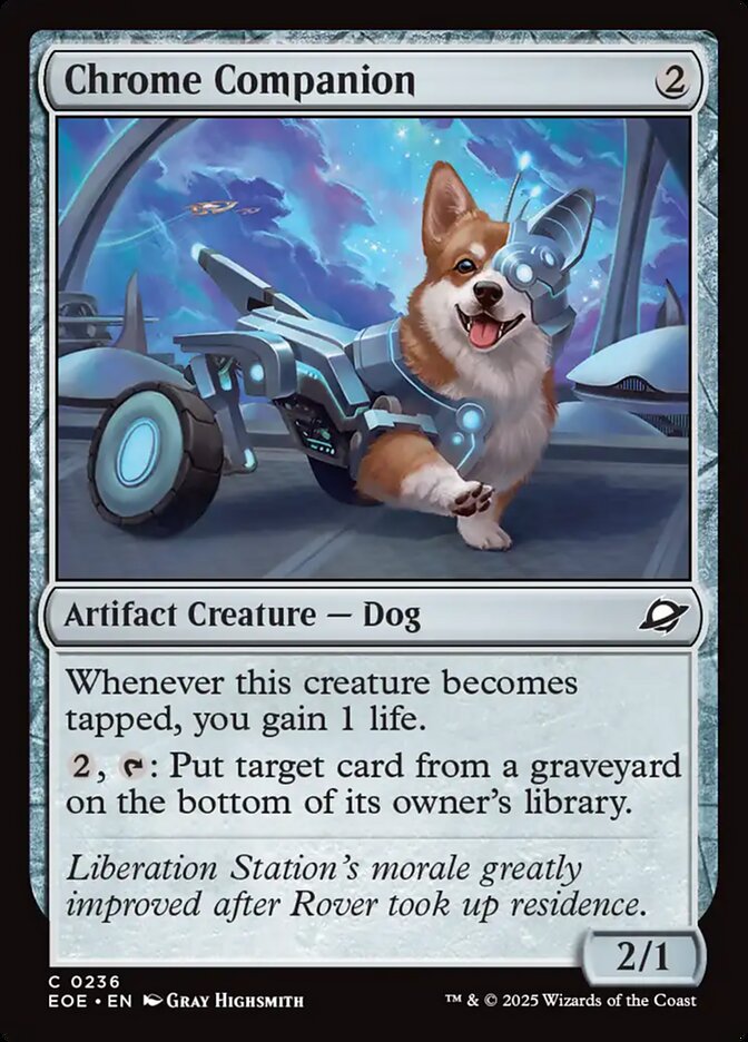 Chrome Companion – Common Magic: The Gathering card from Edge of Eternities (#236)