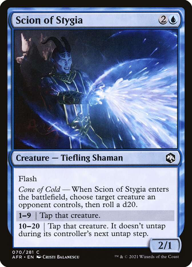Scion of Stygia – Common Magic: The Gathering card from Adventures in the Forgotten Realms (#70)