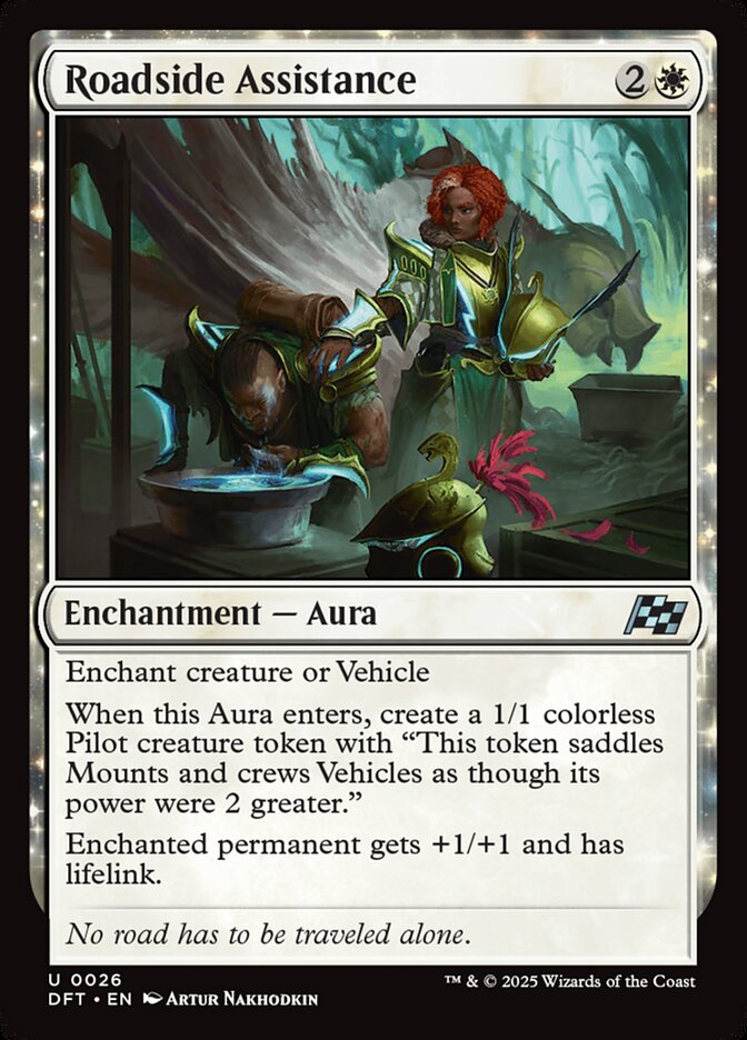 Roadside Assistance – Uncommon Magic: The Gathering card from Aetherdrift (#26)
