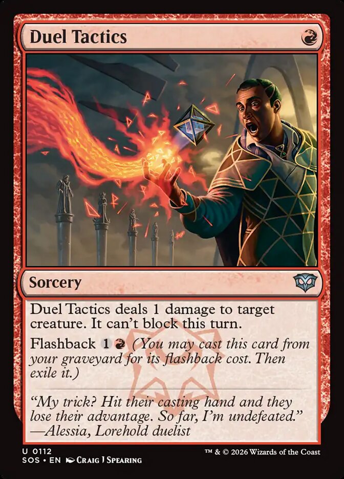 Duel Tactics – Uncommon Magic: The Gathering card from Secrets of Strixhaven (#112)