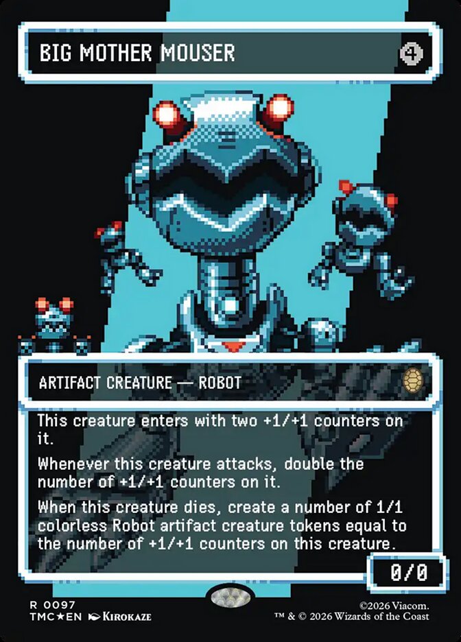 Big Mother Mouser – Rare Magic: The Gathering card from Teenage Mutant Ninja Turtles Eternal (#97)