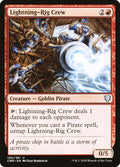 Lightning-Rig Crew – Uncommon Magic: The Gathering card from Commander Legends (#190)