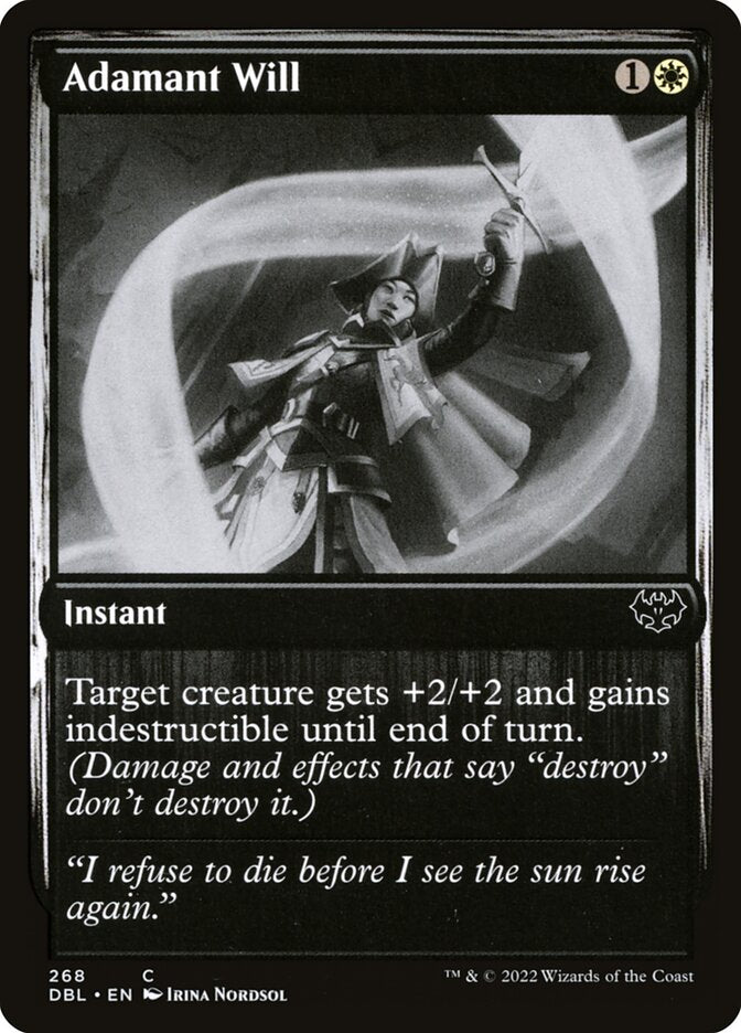 Adamant Will – Common Magic: The Gathering card from Innistrad: Double Feature (#268)