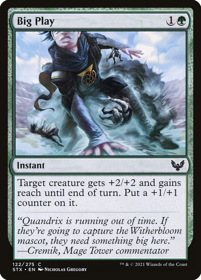 Big Play – Common Magic: The Gathering card from Strixhaven: School of Mages (#122)