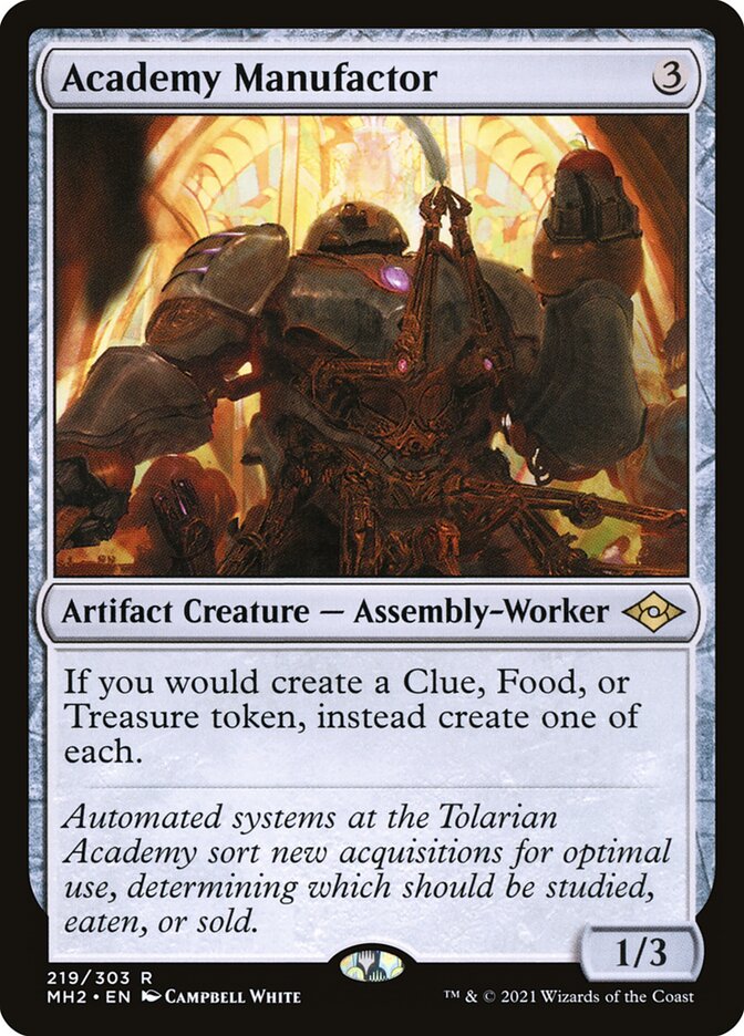 Academy Manufactor – Rare Magic: The Gathering card from Modern Horizons 2 (#219)