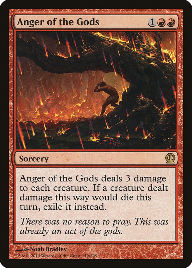 Anger of the Gods – Rare Magic: The Gathering card from Theros (#112)