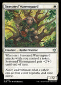 Seasoned Warrenguard – Uncommon Magic: The Gathering card from Bloomburrow (#30)