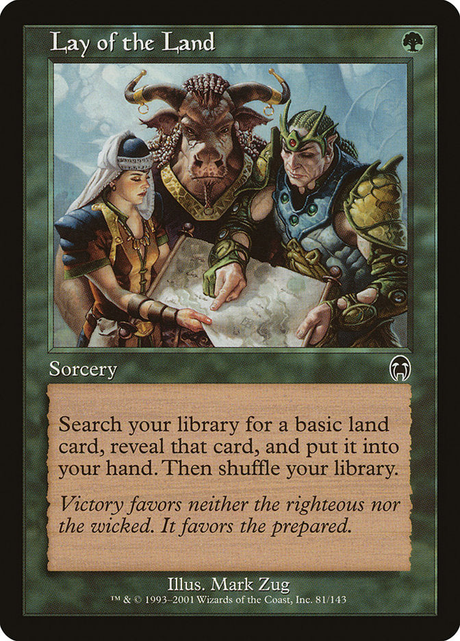 Lay of the Land – Common Magic: The Gathering card from Apocalypse (#81)