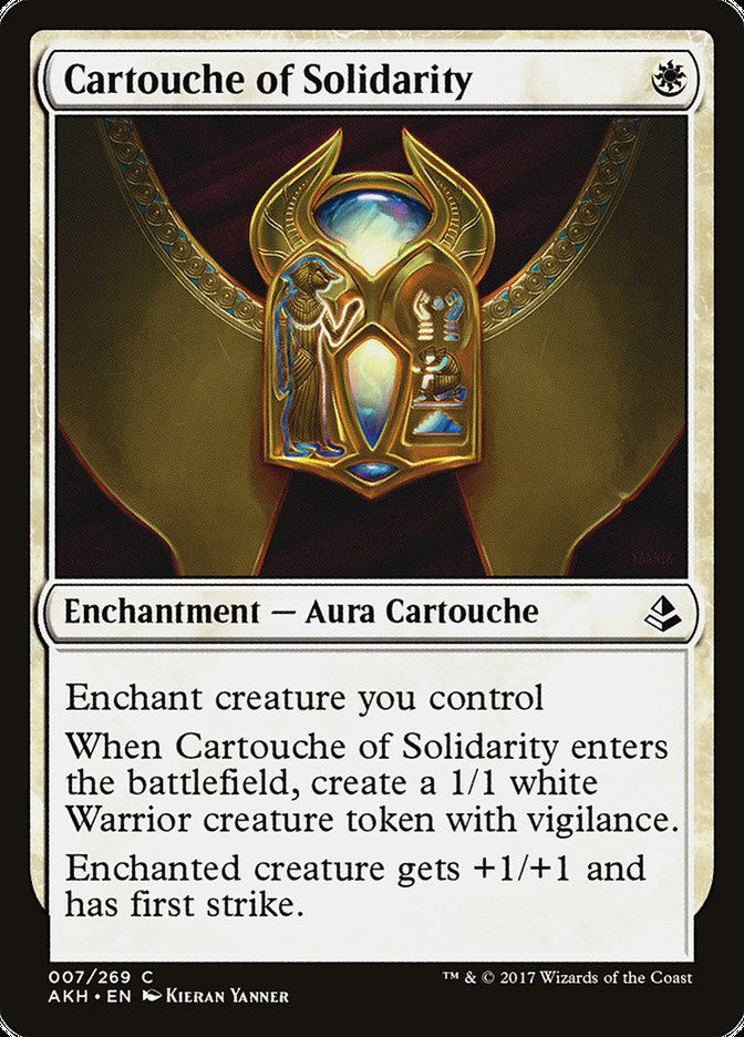 Cartouche of Solidarity – Common Magic: The Gathering card from Amonkhet (#7)
