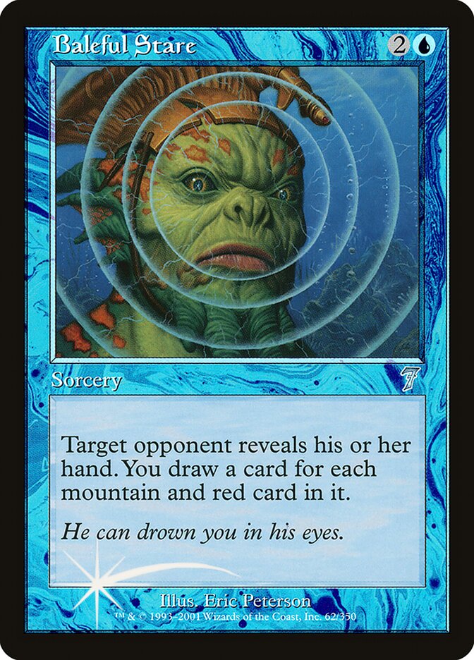 Baleful Stare – Uncommon Magic: The Gathering card from Seventh Edition (#62★)