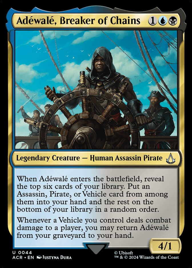 Adéwalé, Breaker of Chains – Uncommon Magic: The Gathering card from Assassin's Creed (#44)