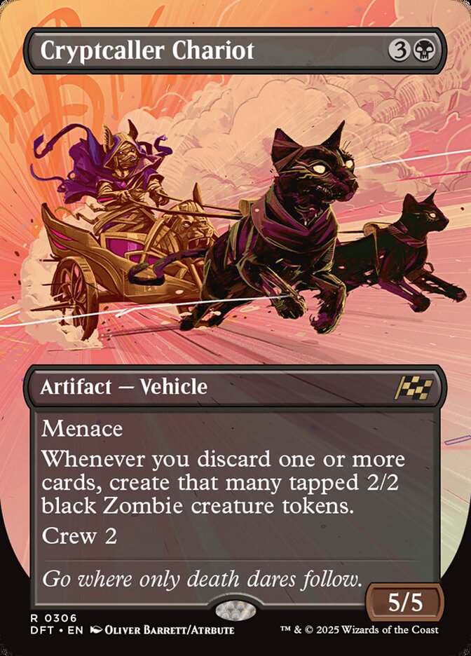 Cryptcaller Chariot – Rare Magic: The Gathering card from Aetherdrift (#306)