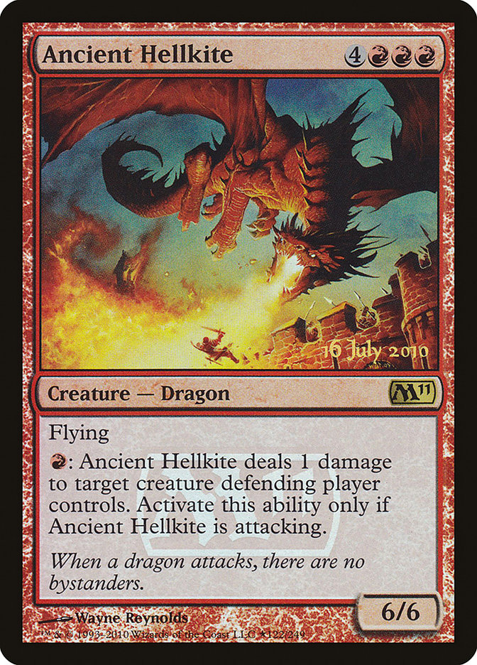 Ancient Hellkite – Rare Magic: The Gathering card from Magic 2011 Promos (#122★)