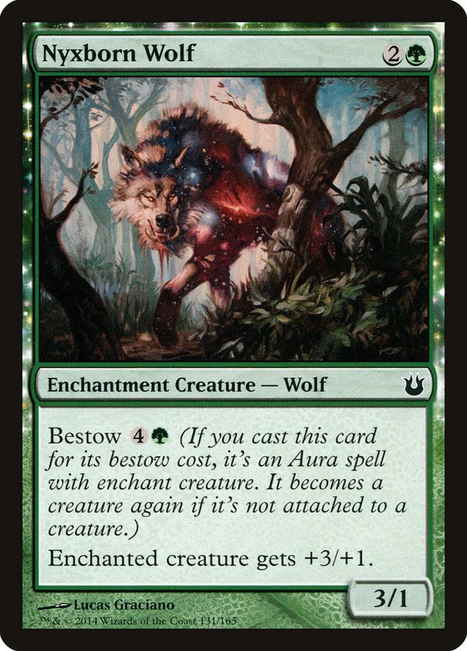 Nyxborn Wolf – Common Magic: The Gathering card from Born of the Gods (#131)