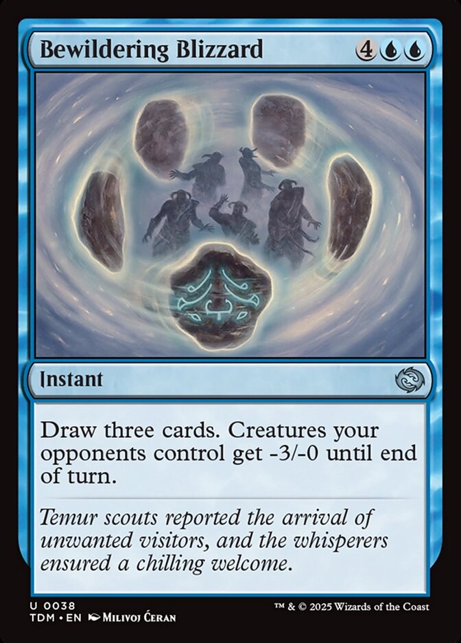 Bewildering Blizzard – Uncommon Magic: The Gathering card from Tarkir: Dragonstorm (#38)