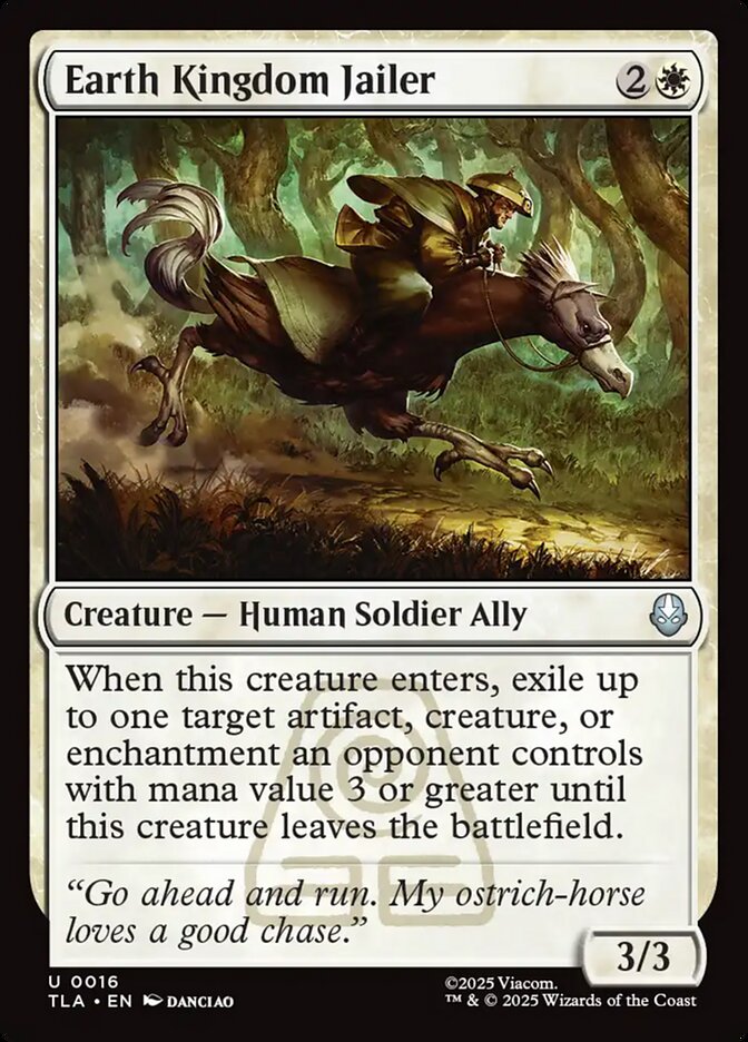 Earth Kingdom Jailer – Uncommon Magic: The Gathering card from Avatar: The Last Airbender (#16)