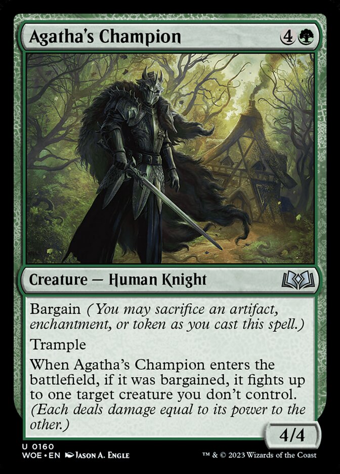 Agatha's Champion – Uncommon Magic: The Gathering card from Wilds of Eldraine (#160)