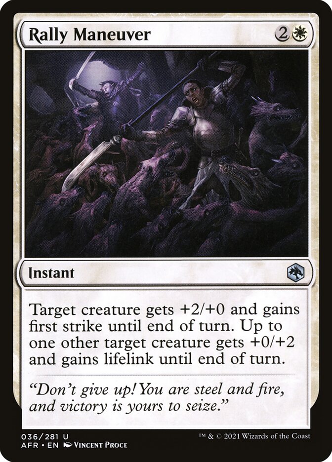 Rally Maneuver – Uncommon Magic: The Gathering card from Adventures in the Forgotten Realms (#36)