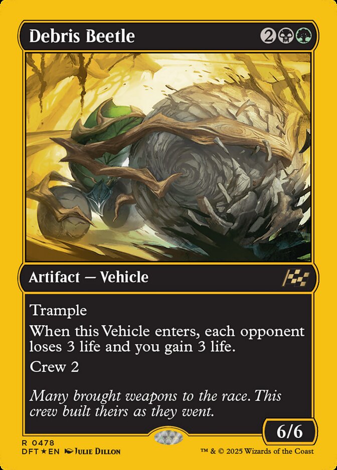 Debris Beetle – Rare Magic: The Gathering card from Aetherdrift (#478)
