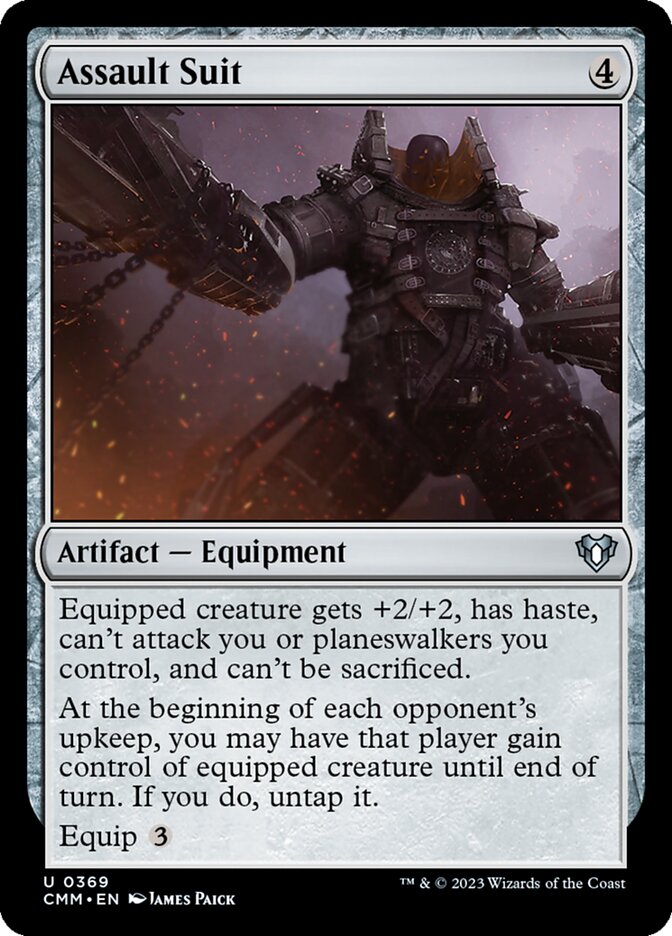 Assault Suit – Uncommon Magic: The Gathering card from Commander Masters (#369)