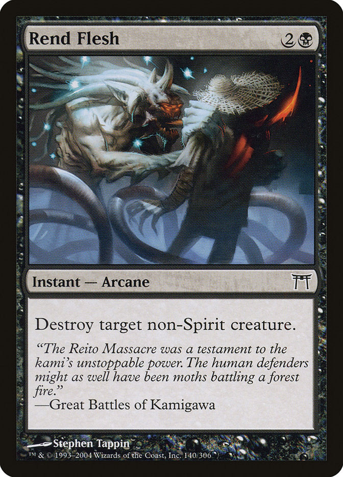 Rend Flesh – Common Magic: The Gathering card from Champions of Kamigawa (#140)