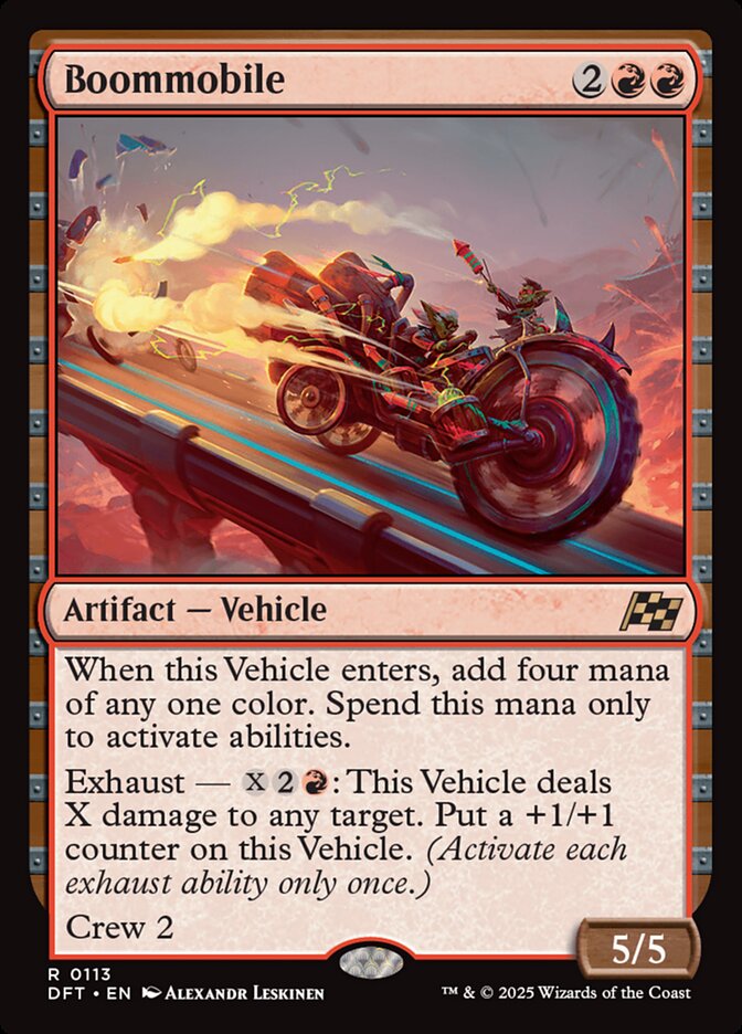 Boommobile – Rare Magic: The Gathering card from Aetherdrift (#113)
