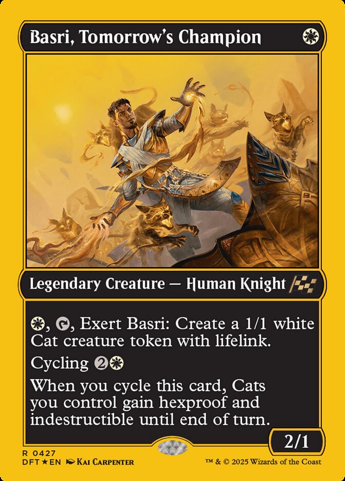 Basri, Tomorrow's Champion – Rare Magic: The Gathering card from Aetherdrift (#427)