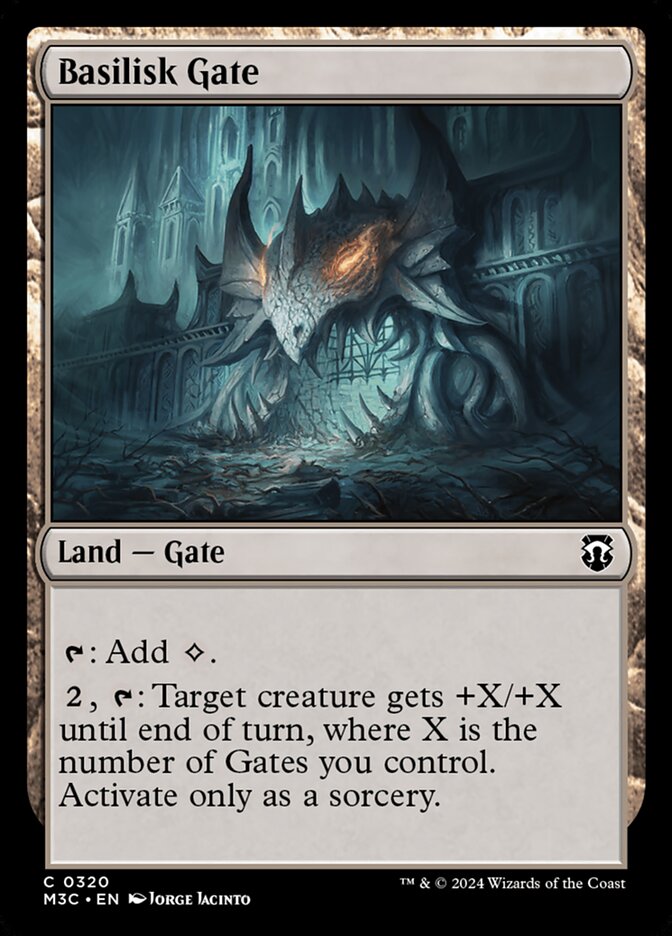 Basilisk Gate – Common Magic: The Gathering card from Modern Horizons 3 Commander (#320)