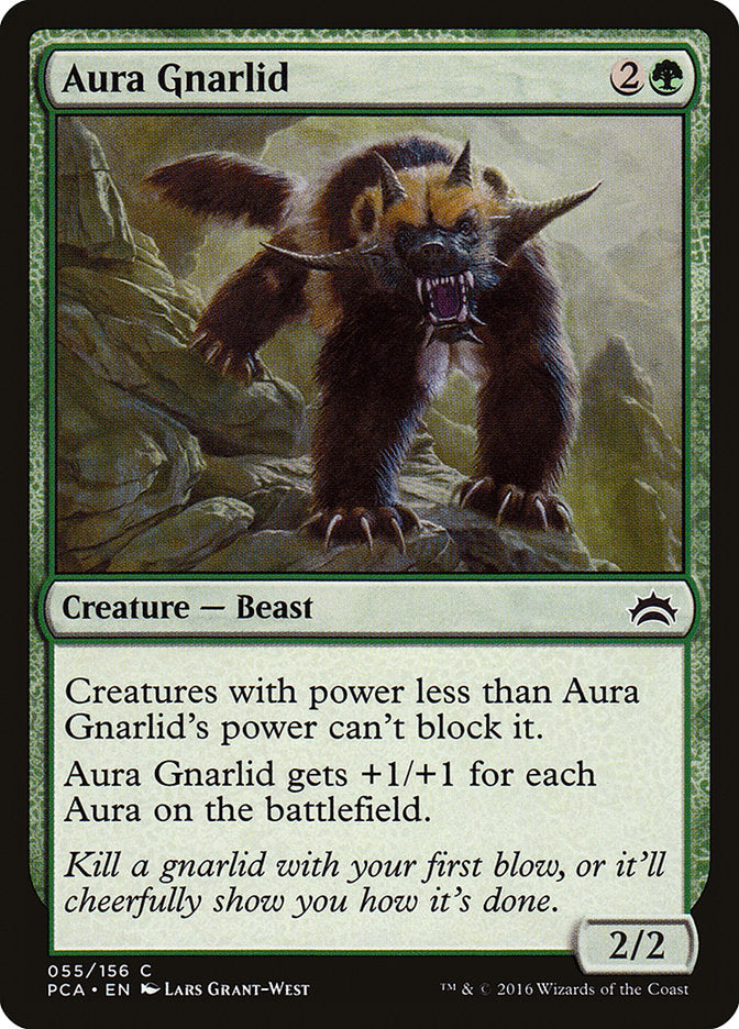 Aura Gnarlid – Common Magic: The Gathering card from Planechase Anthology (#55)