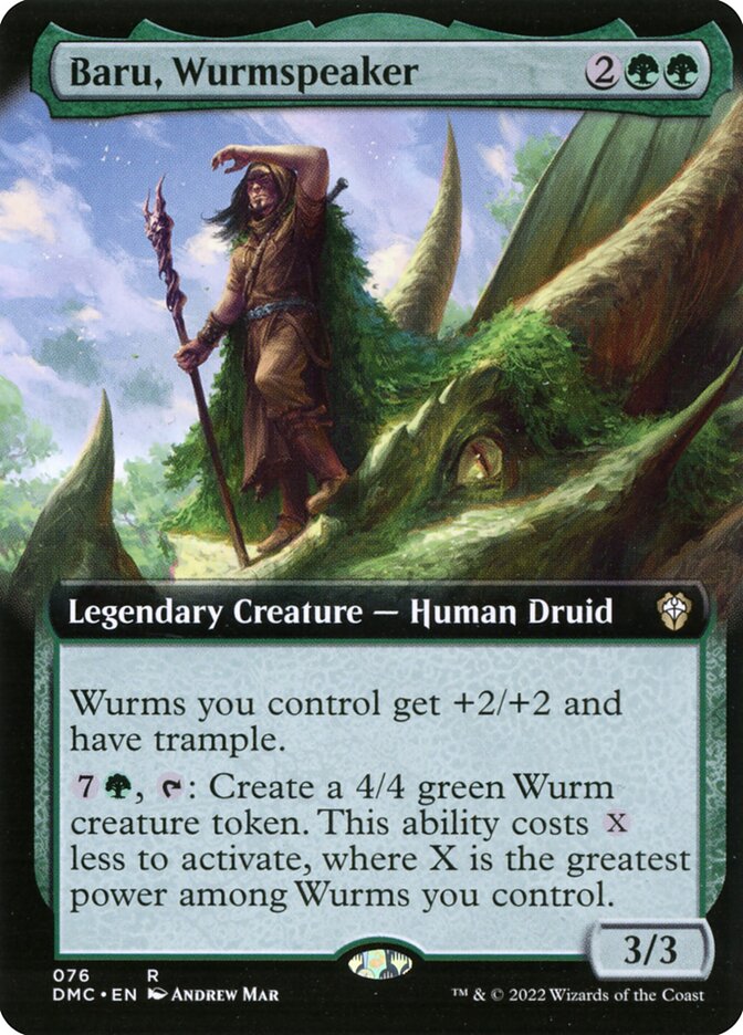 Baru, Wurmspeaker – Rare Magic: The Gathering card from Dominaria United Commander (#76)
