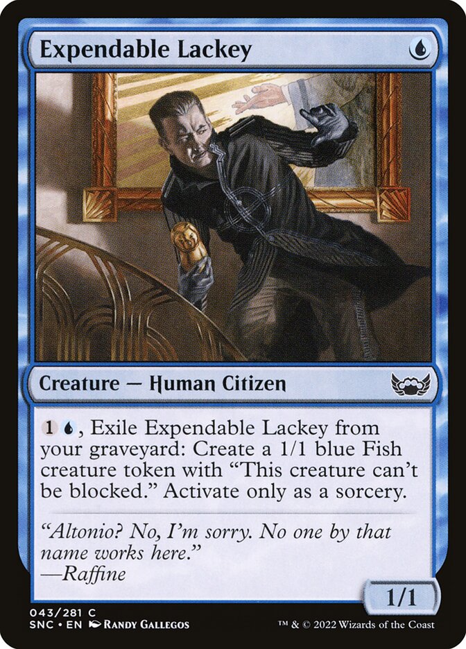 Expendable Lackey – Common Magic: The Gathering card from Streets of New Capenna (#43)