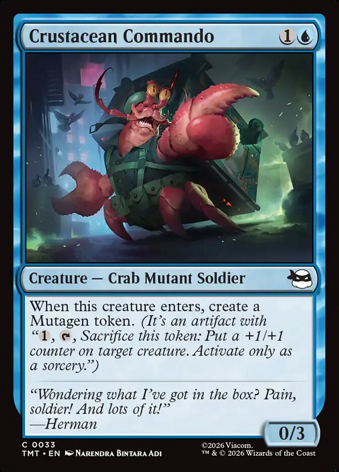 Crustacean Commando – Common Magic: The Gathering card from Teenage Mutant Ninja Turtles (#33)