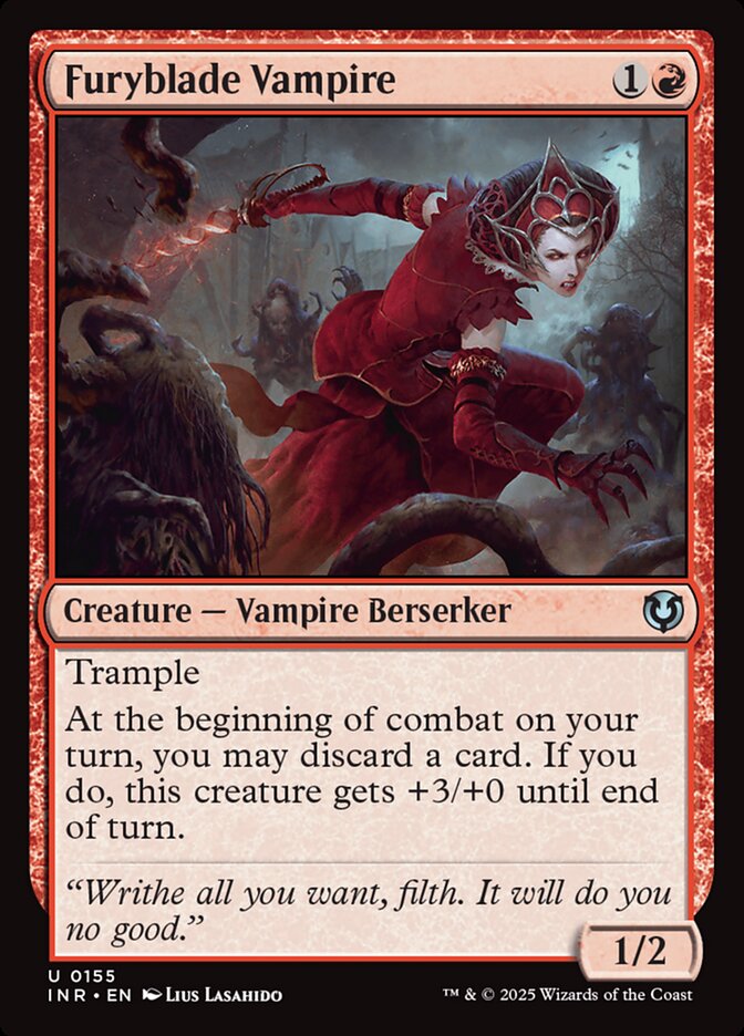 Furyblade Vampire – Uncommon Magic: The Gathering card from Innistrad Remastered (#155)