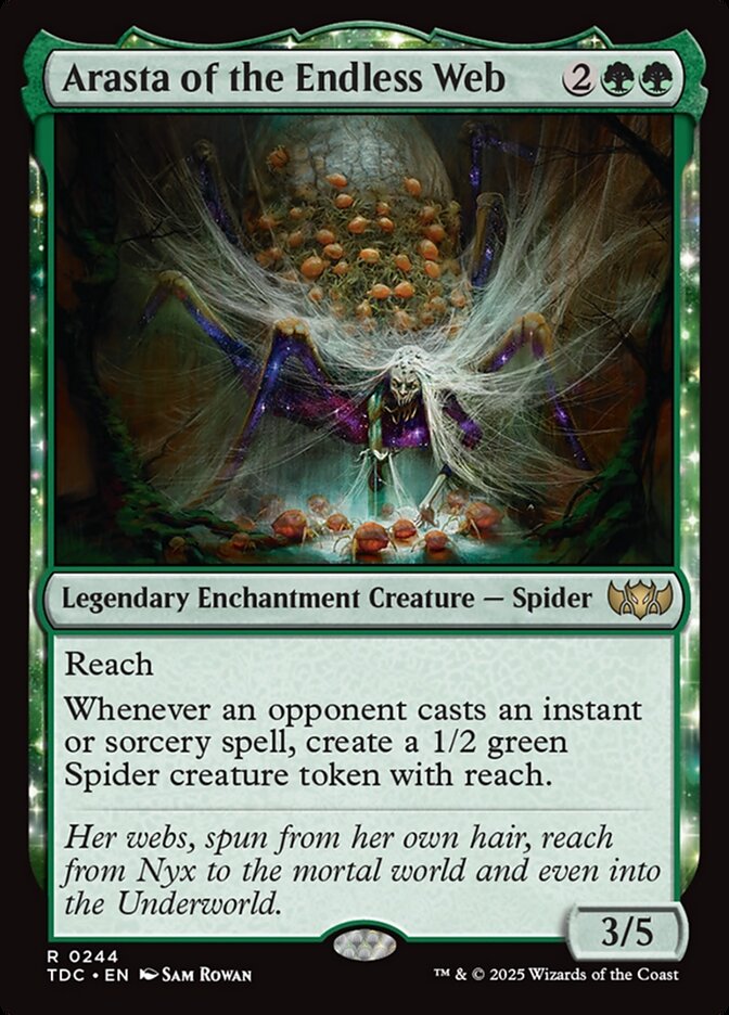 Arasta of the Endless Web – Rare Magic: The Gathering card from Tarkir: Dragonstorm Commander (#244)