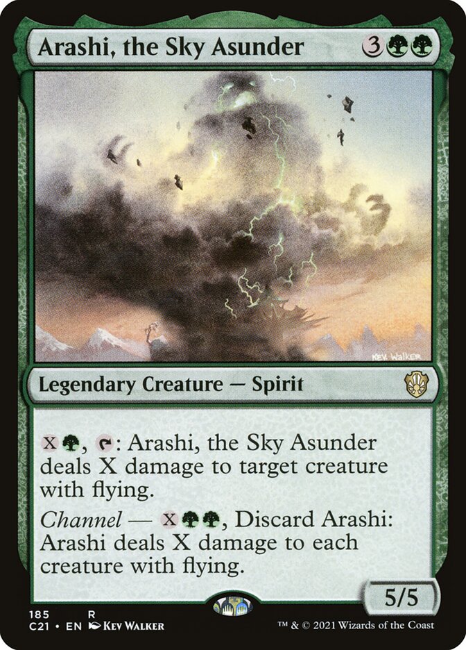 Arashi, the Sky Asunder – Rare Magic: The Gathering card from Commander 2021 (#185)