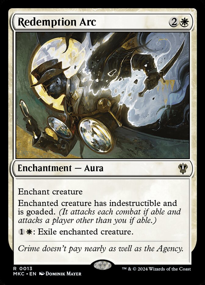 Redemption Arc – Rare Magic: The Gathering card from Murders at Karlov Manor Commander (#13)