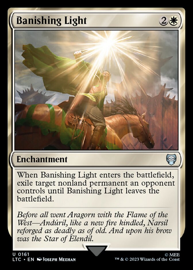 Banishing Light – Uncommon Magic: The Gathering card from Tales of Middle-earth Commander (#161)