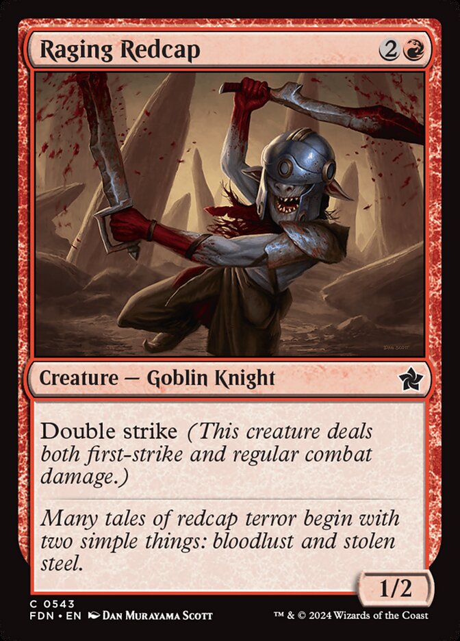 Raging Redcap – Common Magic: The Gathering card from Foundations (#543)