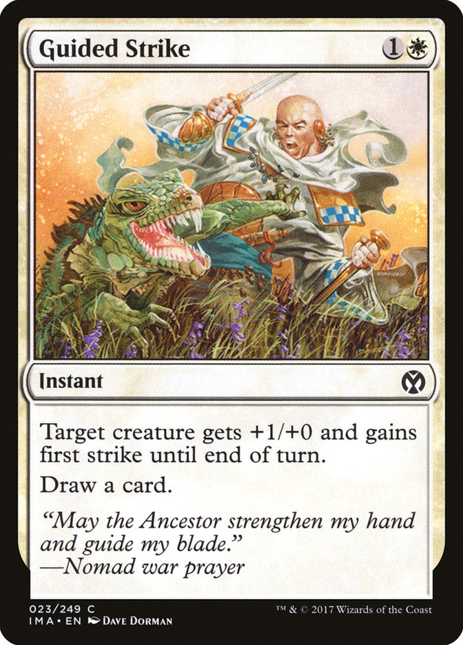 Guided Strike – Common Magic: The Gathering card from Iconic Masters (#23)