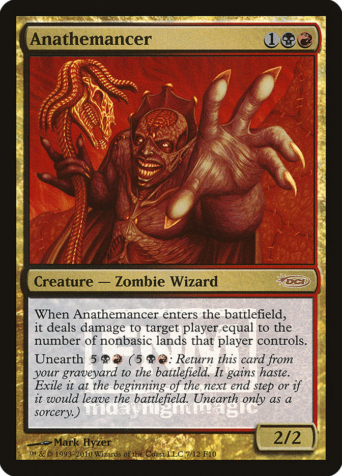 Anathemancer – Rare Magic: The Gathering card from Friday Night Magic 2010 (#7)