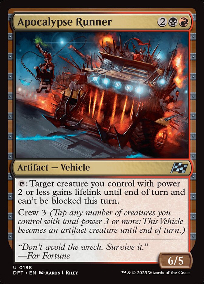 Apocalypse Runner – Uncommon Magic: The Gathering card from Aetherdrift (#188)